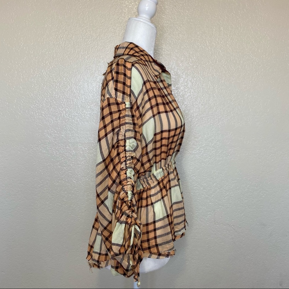 We the Free Pacific Dawn Plaid Shirt XS NWT - Picture 8 of 12